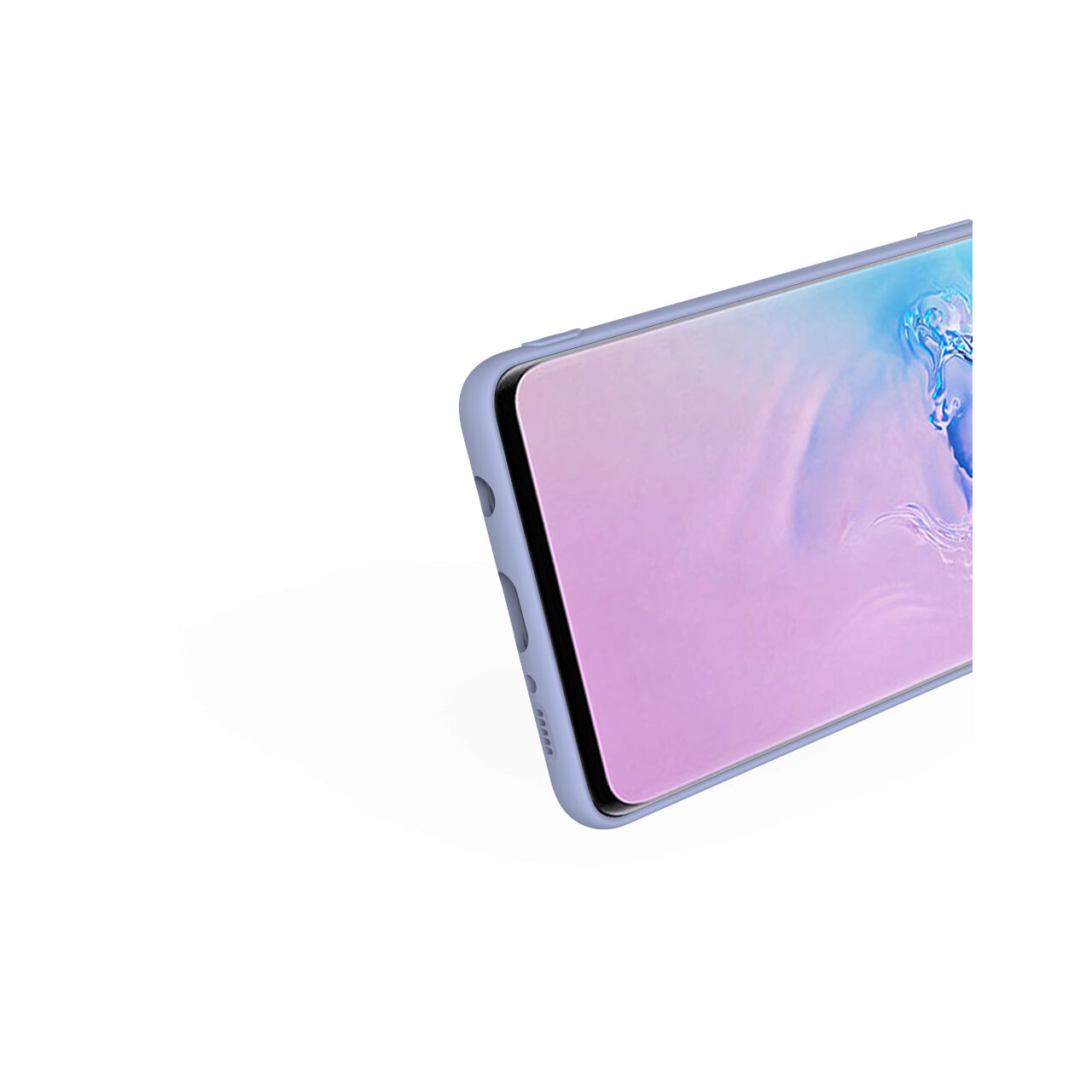 Husa Samsung Galaxy S10 G973 Lemontti Silicon Soft Slim Lavender Gray thumb