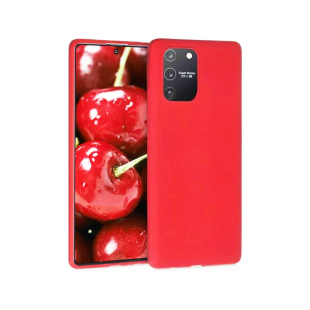 Husa Samsung Galaxy S10 Lite G770 Lemontti Silicon Silky Rosu