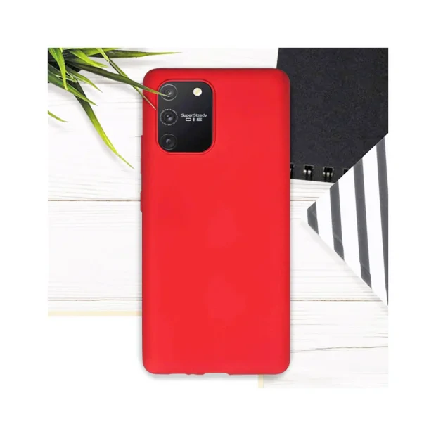 Husa Samsung Galaxy S10 Lite G770 Lemontti Silicon Silky Rosu