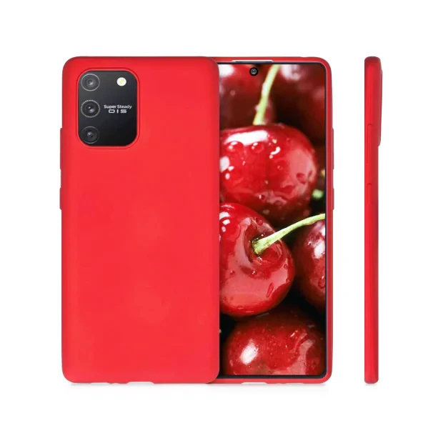 Husa Samsung Galaxy S10 Lite G770 Lemontti Silicon Silky Rosu