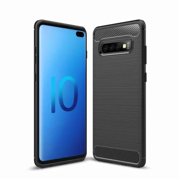 Husa Samsung Galaxy S10 Plus G975 Lemontti Carbon Negru