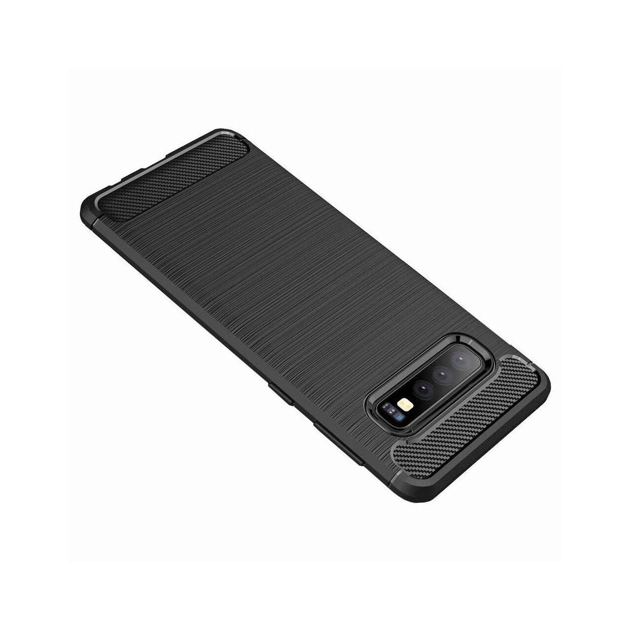 Husa Samsung Galaxy S10 Plus G975 Lemontti Carbon Negru thumb