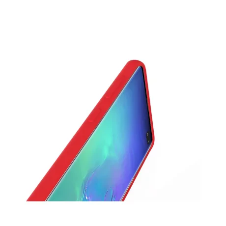 Husa Samsung Galaxy S10 Plus G975 Lemontti Liquid Silicon Red
