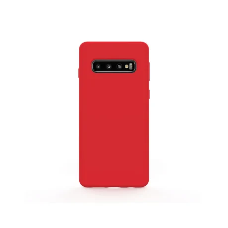 Husa Samsung Galaxy S10 Plus G975 Lemontti Liquid Silicon Red