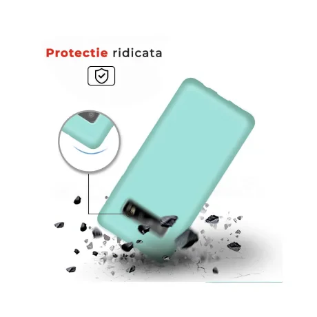 Husa Samsung Galaxy S10 Plus G975 Lemontti Liquid Silicon Tiffany Blue