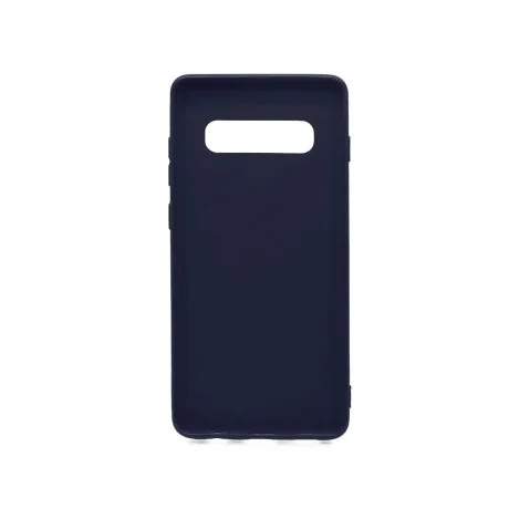Husa Samsung Galaxy S10 Plus G975 Lemontti Silicon Silky Albastru Inchis