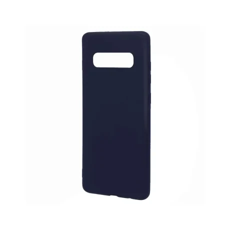 Husa Samsung Galaxy S10 Plus G975 Lemontti Silicon Silky Albastru Inchis