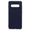 Husa Samsung Galaxy S10 Plus G975 Lemontti Silicon Silky Albastru Inchis