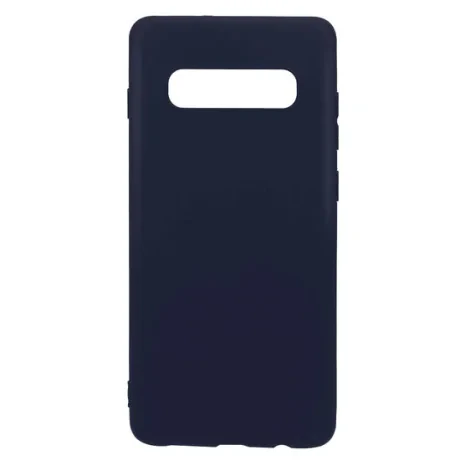 Husa Samsung Galaxy S10 Plus G975 Lemontti Silicon Silky Albastru Inchis