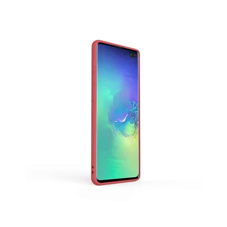 Husa Samsung Galaxy S10 Plus G975 Lemontti Silicon Soft Slim Santa Red