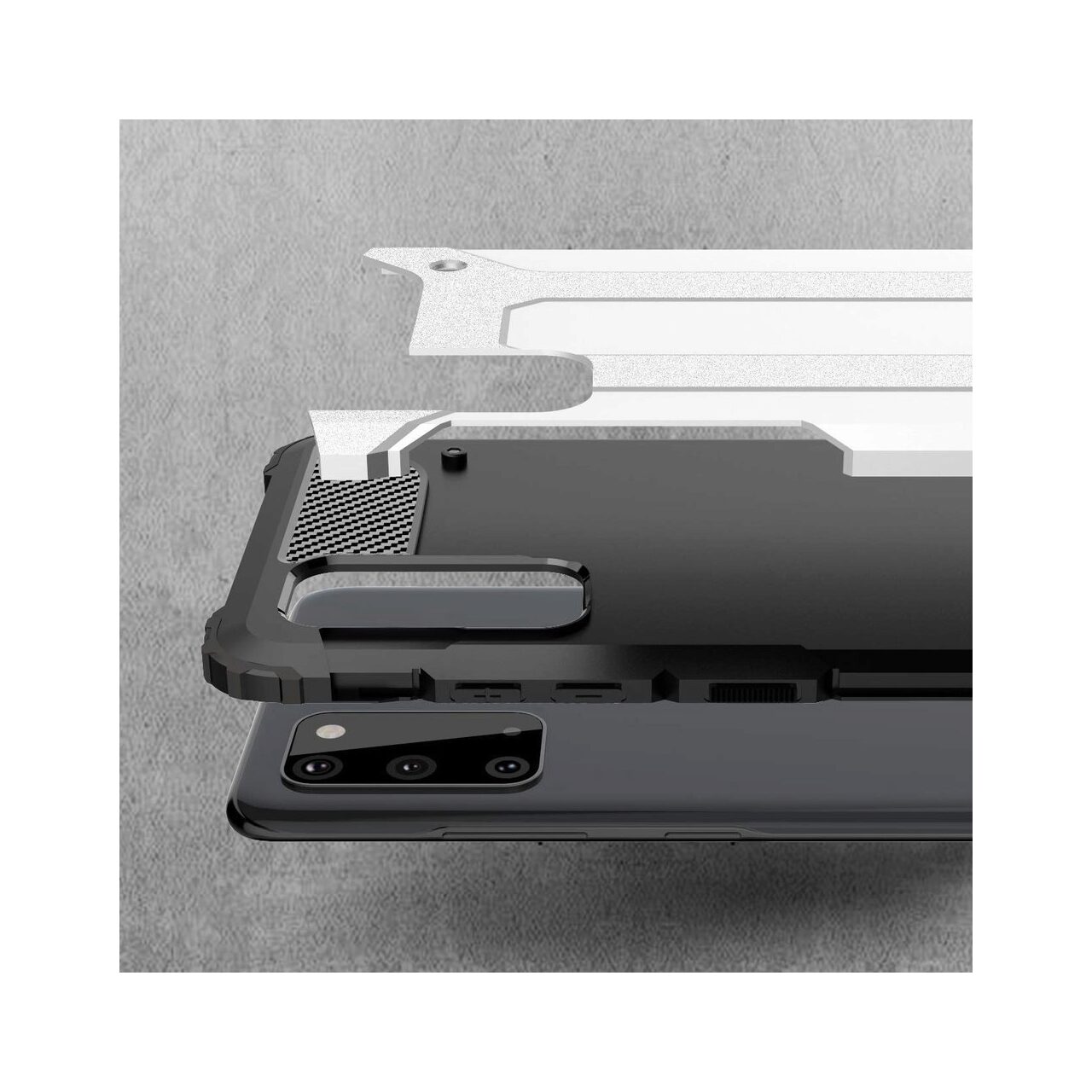 Husa Samsung Galaxy S20 Lemontti Hybrid Armor Negru thumb