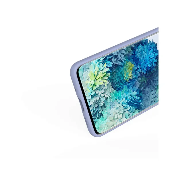 Husa Samsung Galaxy S20 Lemontti Silicon Soft Slim Lavender Gray