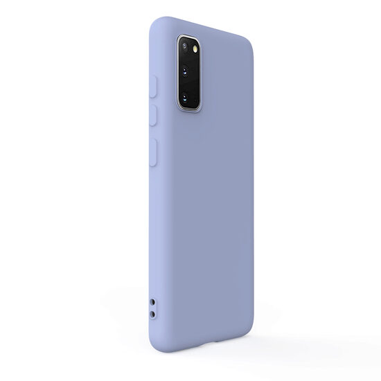 Husa Samsung Galaxy S20 Lemontti Silicon Soft Slim Lavender Gray thumb