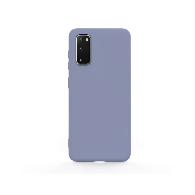 Husa Samsung Galaxy S20 Lemontti Silicon Soft Slim Lavender Gray