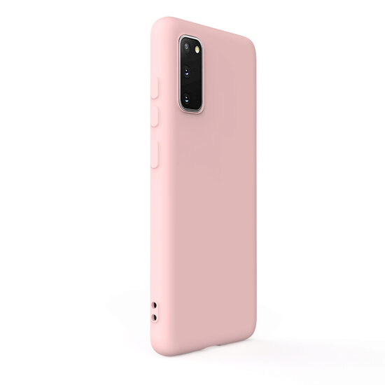 Husa Samsung Galaxy S20 Lemontti Silicon Soft Slim Pink Sand thumb