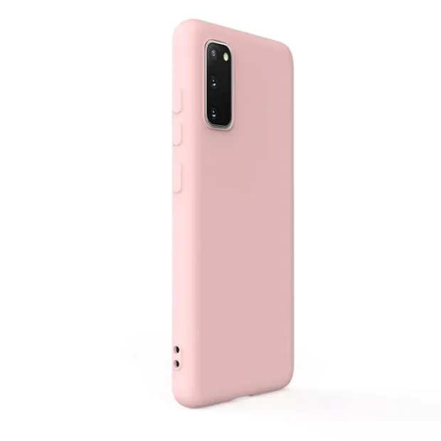 Husa Samsung Galaxy S20 Lemontti Silicon Soft Slim Pink Sand