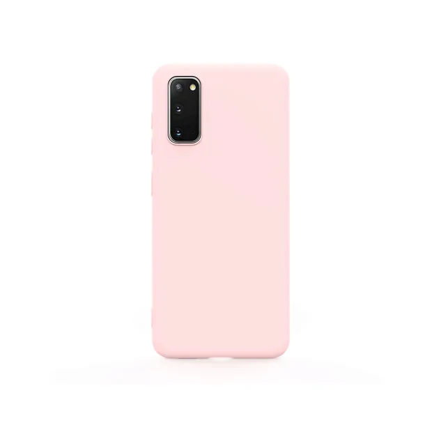 Husa Samsung Galaxy S20 Lemontti Silicon Soft Slim Pink Sand
