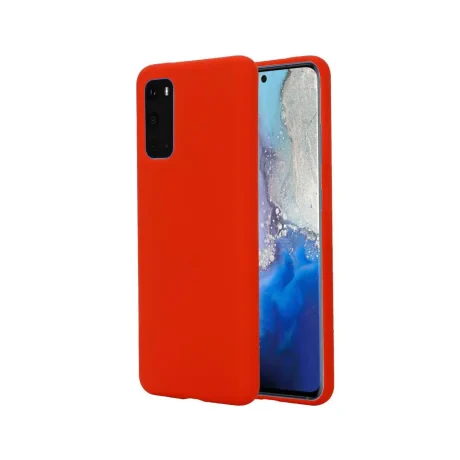 Husa Samsung Galaxy S20 Plus Lemontti Silicon Silky Rosu