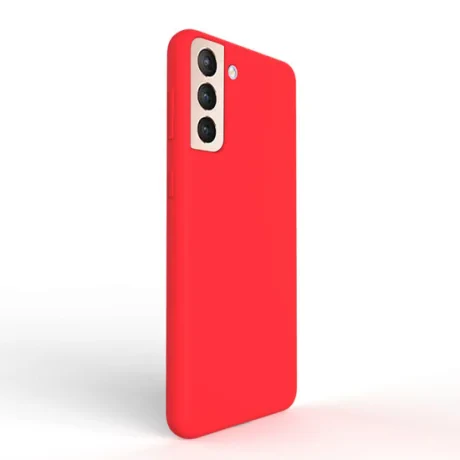 Husa Samsung Galaxy S21 Lemontti Liquid Silicon Red