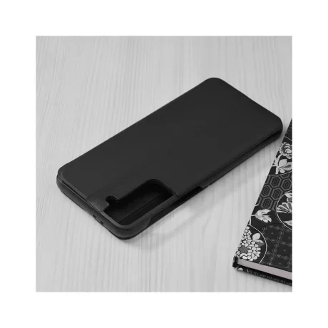 Husa Samsung Galaxy S21 Plus 5G Lemontti Clear View Standing Cover Negru