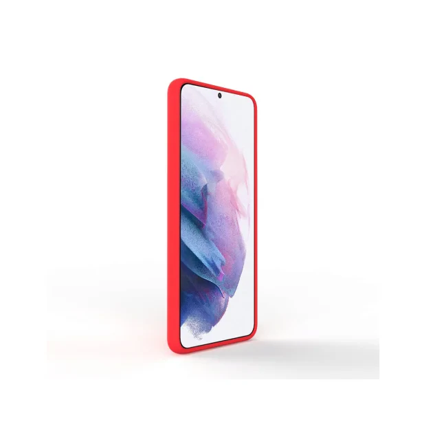 Husa Samsung Galaxy S21 Plus Lemontti Liquid Silicon Red