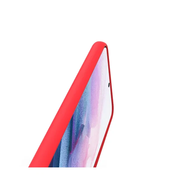 Husa Samsung Galaxy S21 Plus Lemontti Liquid Silicon Red