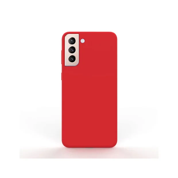 Husa Samsung Galaxy S21 Plus Lemontti Liquid Silicon Red