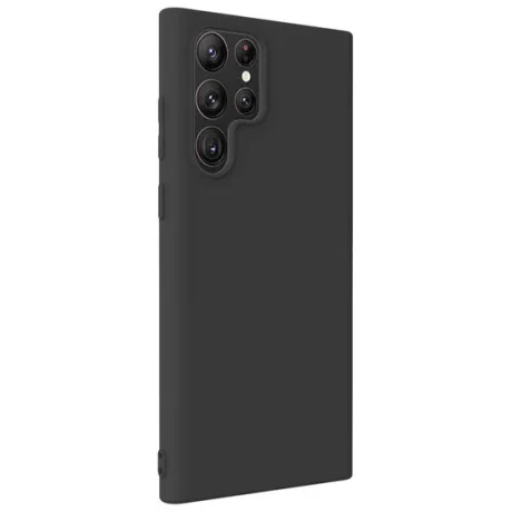 Husa Samsung Galaxy S22 Ultra Lemontti Silicon Soft Slim Black