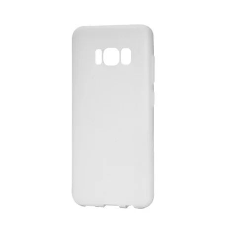 Husa Samsung Galaxy S8 G950 Lemontti Silicon Silky Alb
