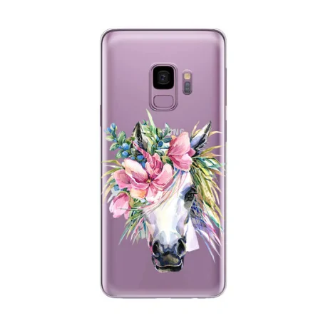Husa Samsung Galaxy S9 G960 Lemontti Silicon Art Watercolor Unicorn