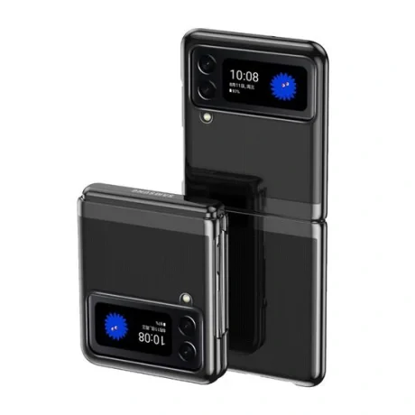 Husa Samsung Galaxy Z Flip 3 Lemontti Electroplating Negru