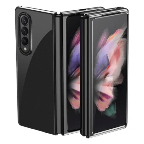 Husa Samsung Galaxy Z Fold 3 Lemontti Plating Negru