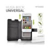 Husa Size L Lemontti Book Universal Negru (cu adeziv si slide)