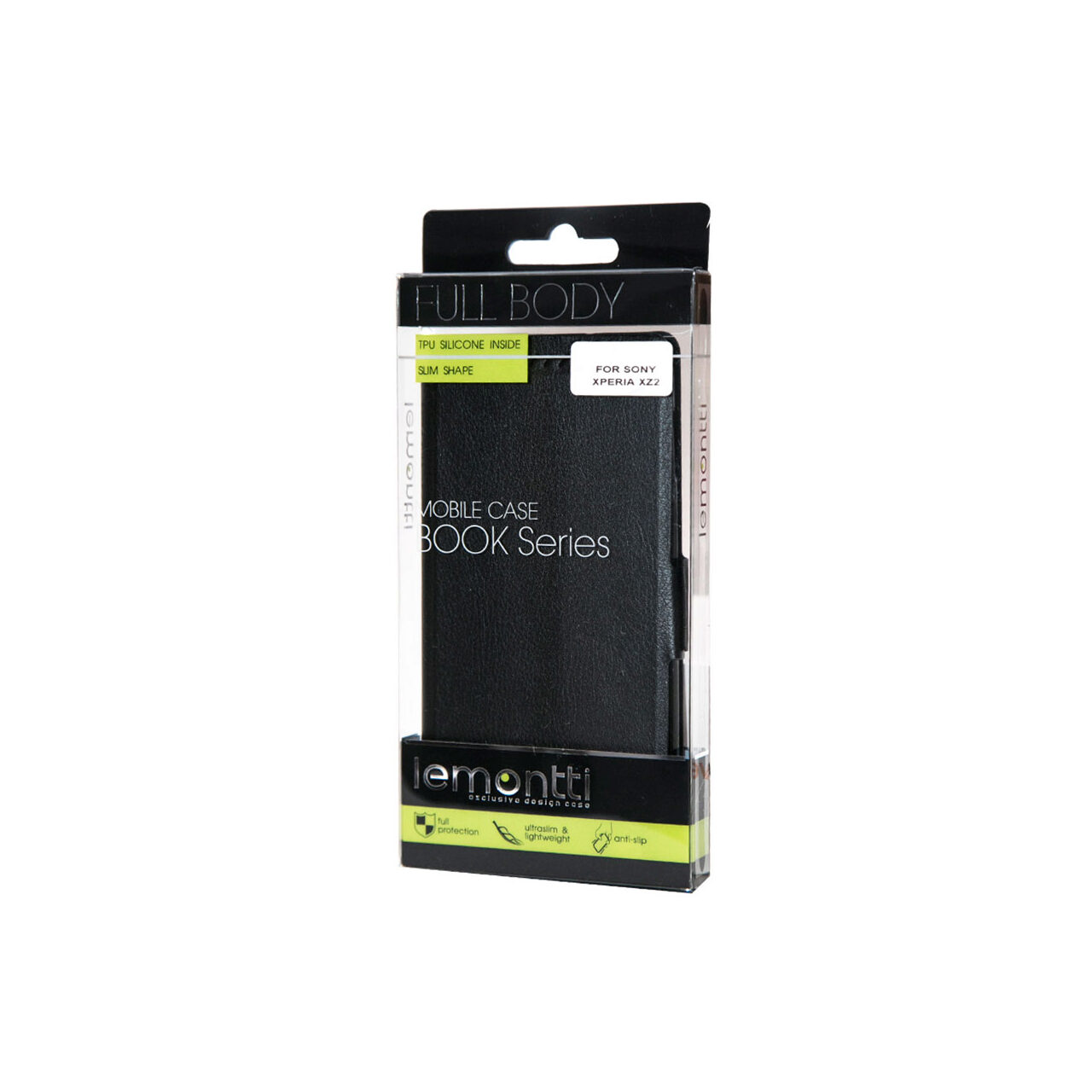 Husa Sony Xperia XZ2 Lemontti Book Elegant Negru thumb