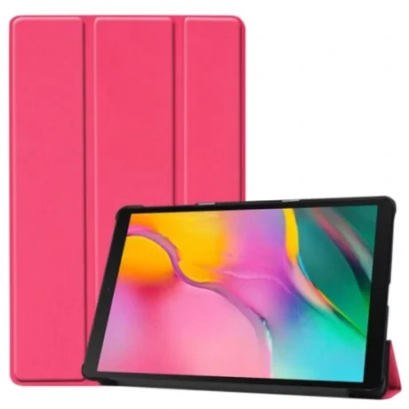 Husa Tableta Samsung Galaxy Tab A 2019 10.1 inch Lemontti Custer Texture Leather Case Rose Red