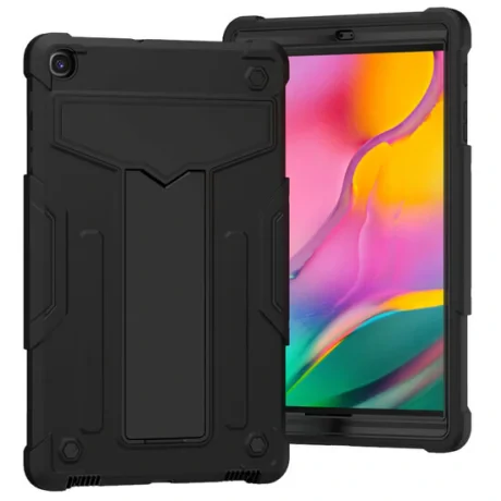 Husa Tableta Samsung Galaxy Tab A 2019 10.1 inch Lemontti T-shaped Bracket Black