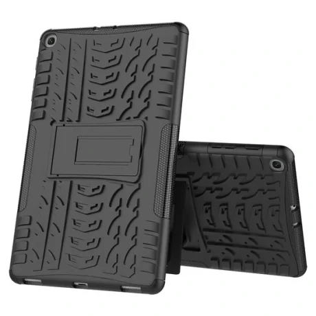 Husa Tableta Samsung Galaxy Tab A 2019 10.1 inch Lemontti Tire Texture Black