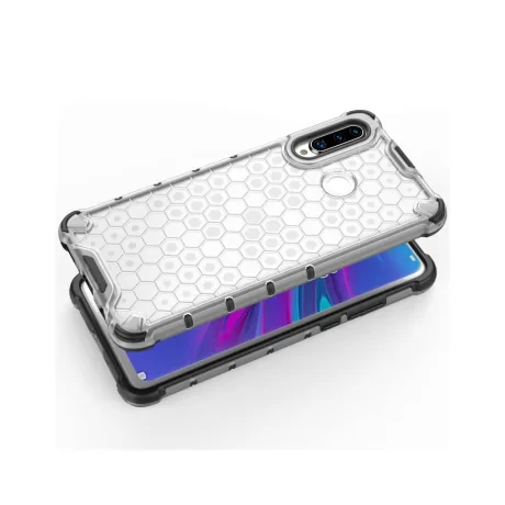 Husa TPU Bumper Huawei P30 Lite Lemontti Honeycomb Armor Negru