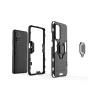 Husa Xiaomi Mi 10T Pro / Mi 10T Lemontti Ring Armor Kickstand Negru