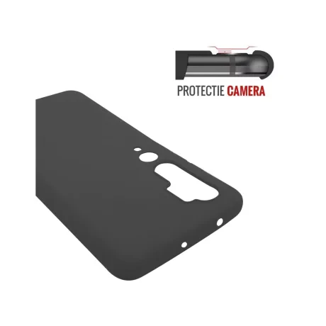 Husa Xiaomi Mi Note 10 Lemontti Silicon Silky Negru
