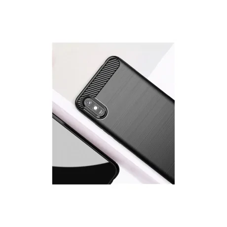 Husa Xiaomi Redmi 9A Lemontti Carbon Case Flexible Albastru