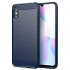Husa Xiaomi Redmi 9A Lemontti Carbon Case Flexible Albastru