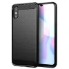 Husa Xiaomi Redmi 9A Lemontti Carbon Case Flexible Negru