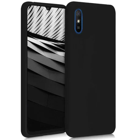 Husa Xiaomi Redmi 9A Lemontti Liquid Silicon Black