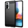 Husa Xiaomi Redmi Note 10 Pro Lemontti Carbon Case Flexible Negru