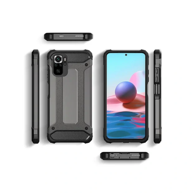 Husa Xiaomi Redmi Note 10 Pro Lemontti Hybrid Armor Negru
