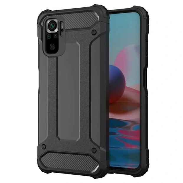 Husa Xiaomi Redmi Note 10 Pro Lemontti Hybrid Armor Negru