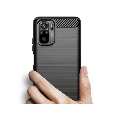 Husa Xiaomi Redmi Note 10 / Redmi Note 10S Lemontti Carbon Case Flexible Albastru