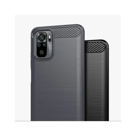 Husa Xiaomi Redmi Note 10 / Redmi Note 10S Lemontti Carbon Case Flexible Albastru
