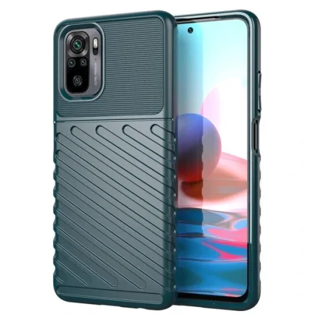 Husa Xiaomi Redmi Note 10 / Redmi Note 10S Lemontti Thunder Verde